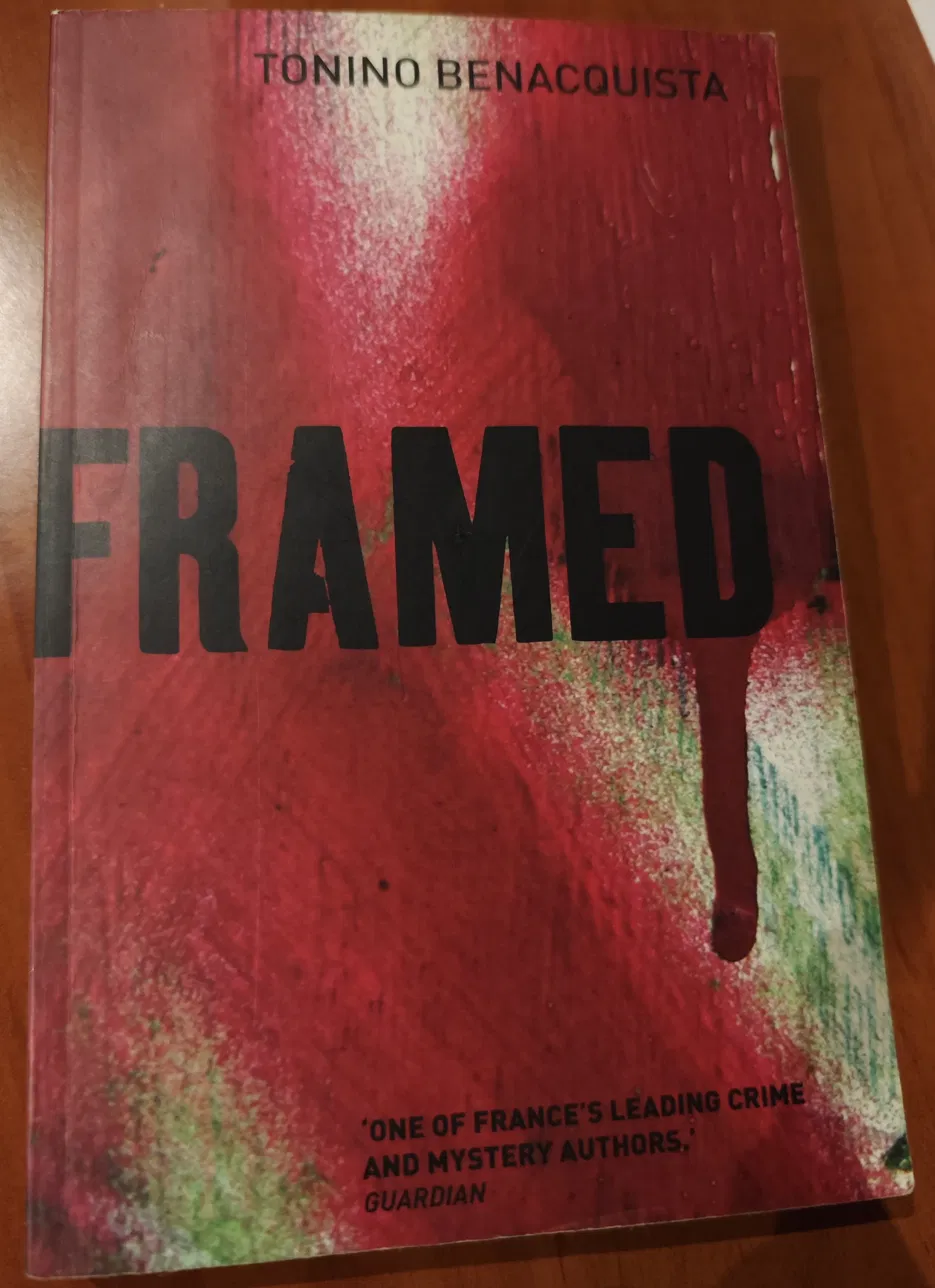 Framed book cover